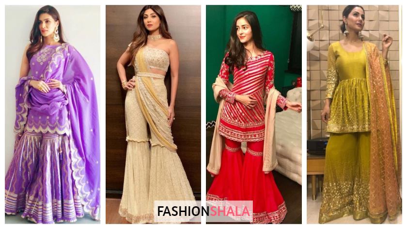 Designer Sharara Suits Inspo from Bollywood Celebs