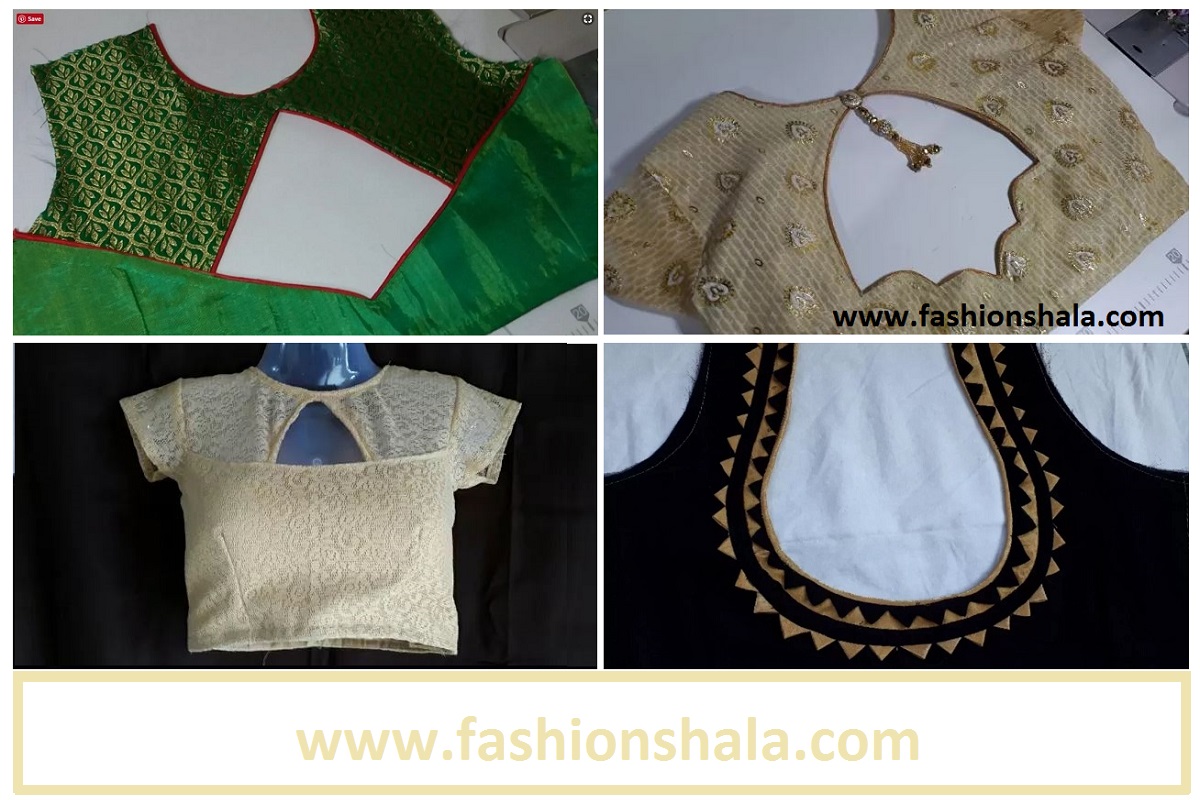 Blouse Back Neck Design Cutting & Stitching Tutorial - FashionShala