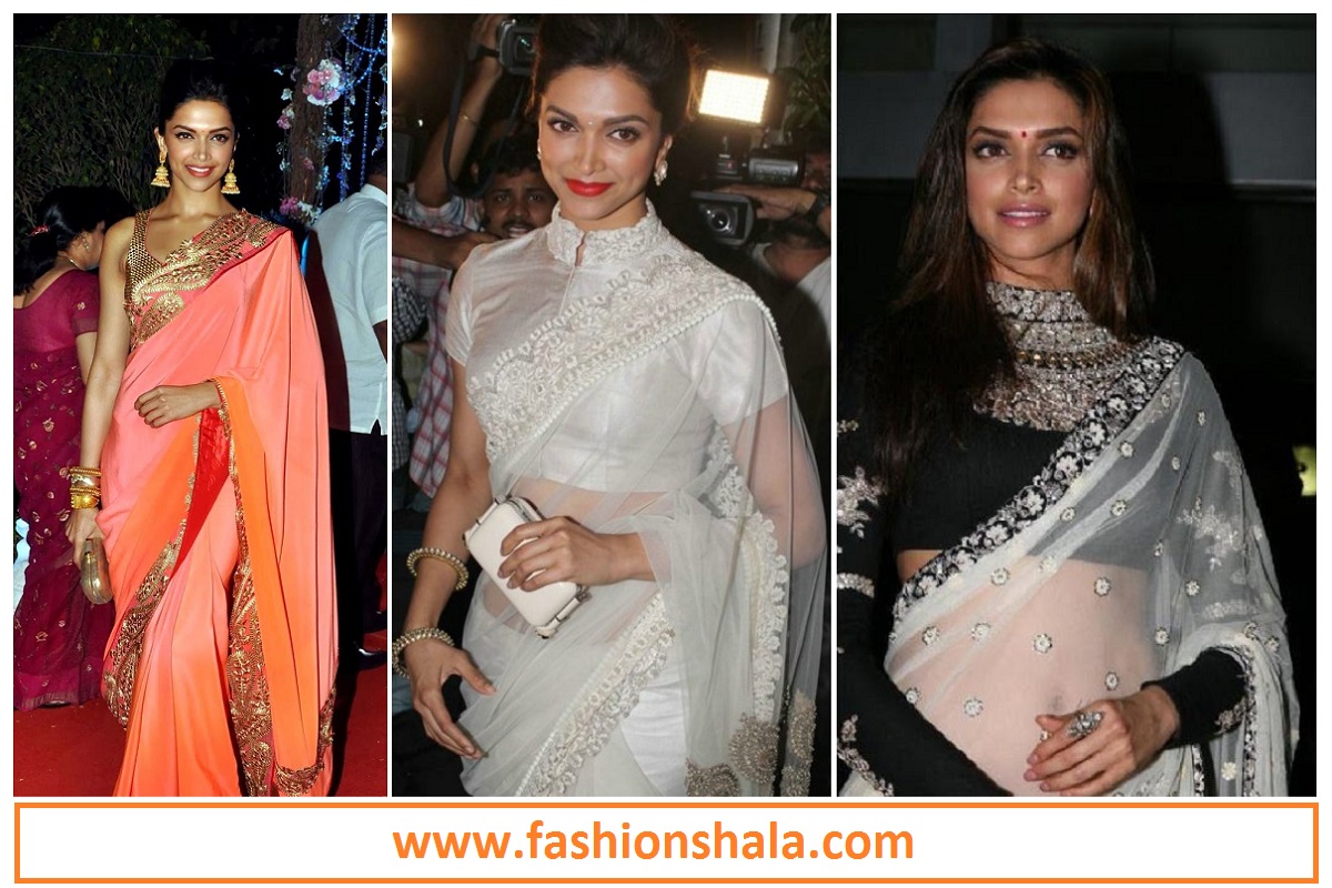 Gorgeous Designer Saree Blouse Patterns Worn By Deepika Padukone ...