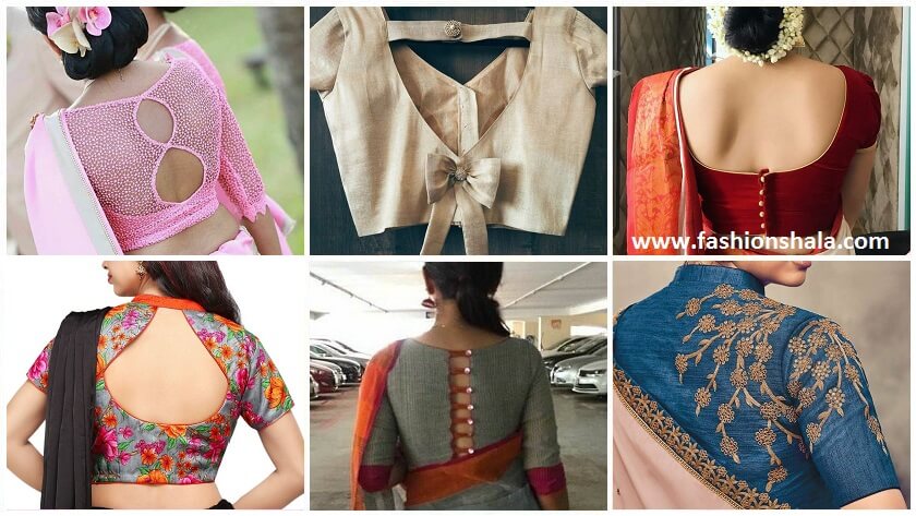 20 Stylish And Trendy Saree Blouse Back Neck Designs Fashionshala