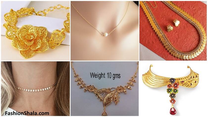 Stylish And Traditional Women S Gold Necklace Designs Fashionshala,Modern Luxury Unique Design Dressing Table